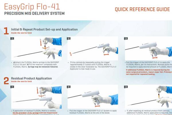 EasyGrip Flo-41- Quick Reference Guide